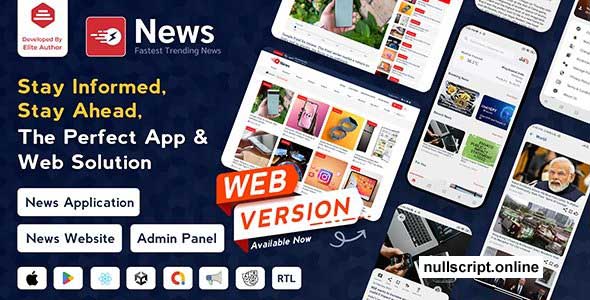 News App and Web Nulled