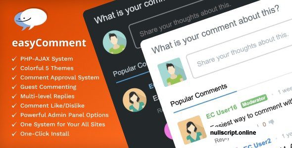 easyComment v3.0.0 Nulled